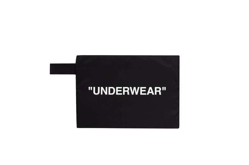 Off-White™ Logo Travel Packing Pouches Laundry Shoes Underwear T-Shirt Bag Black Storage