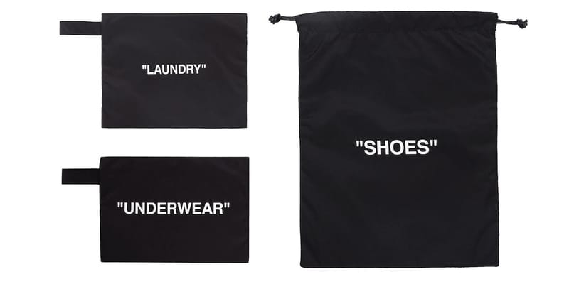 off white laundry pouch