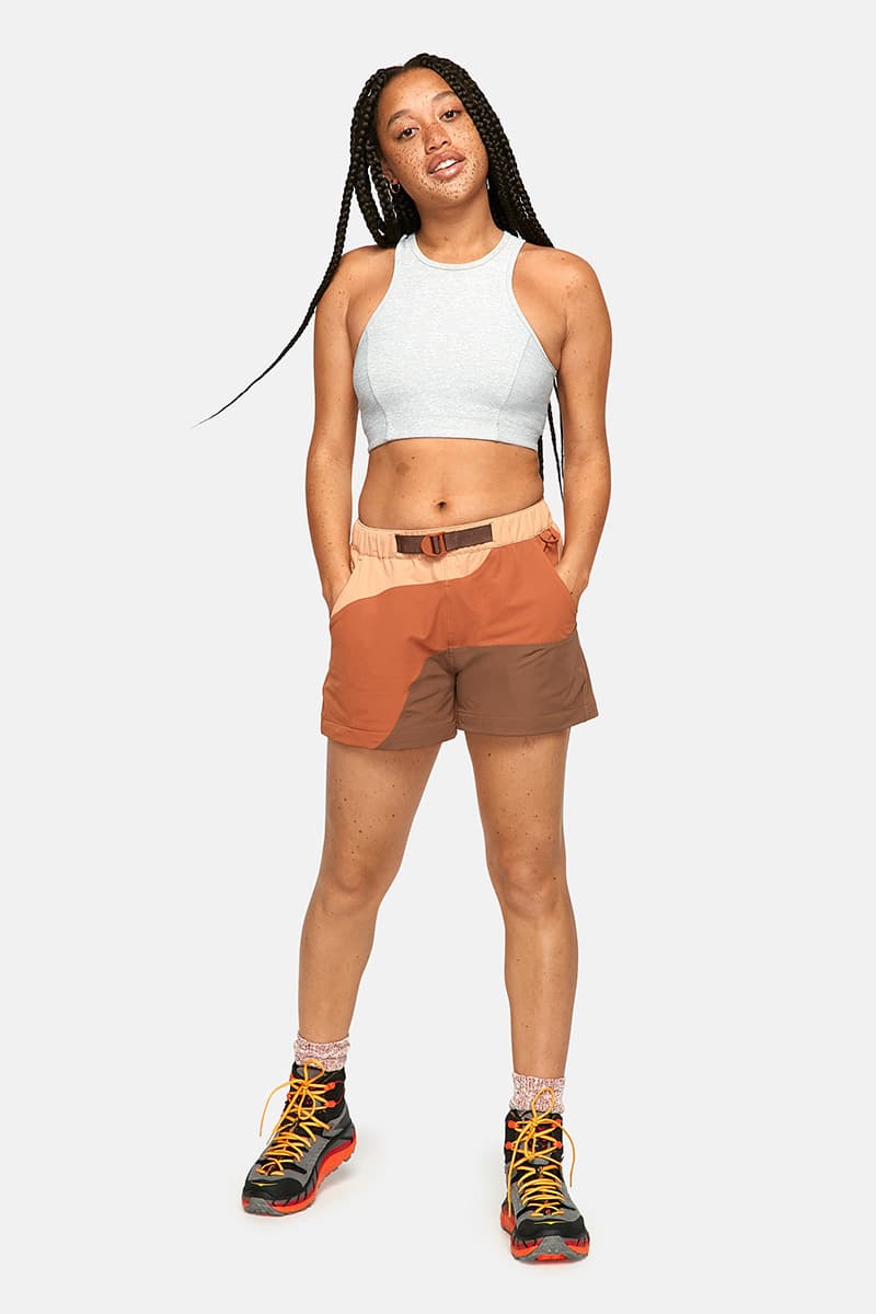 outdoor voices retrek color blacked hike short orange salem mitchell