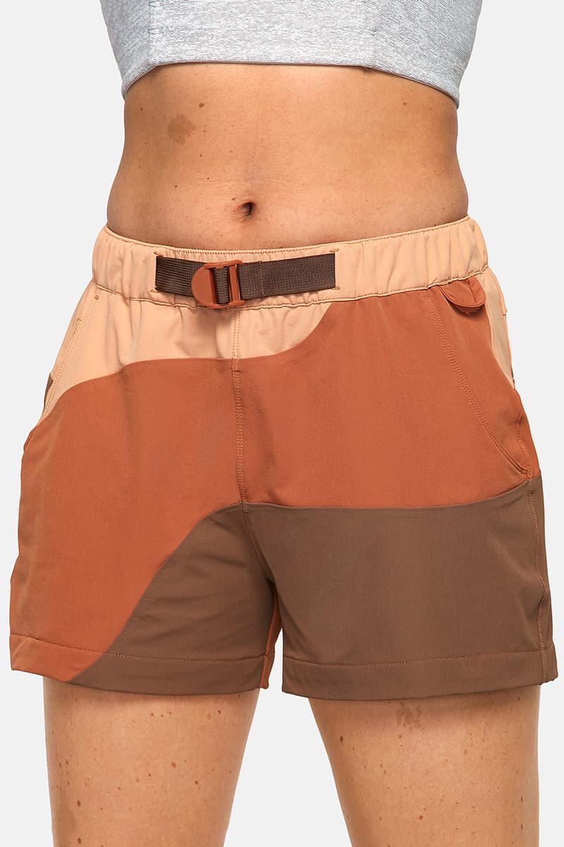 outdoor voices retrek color blacked hike short orange