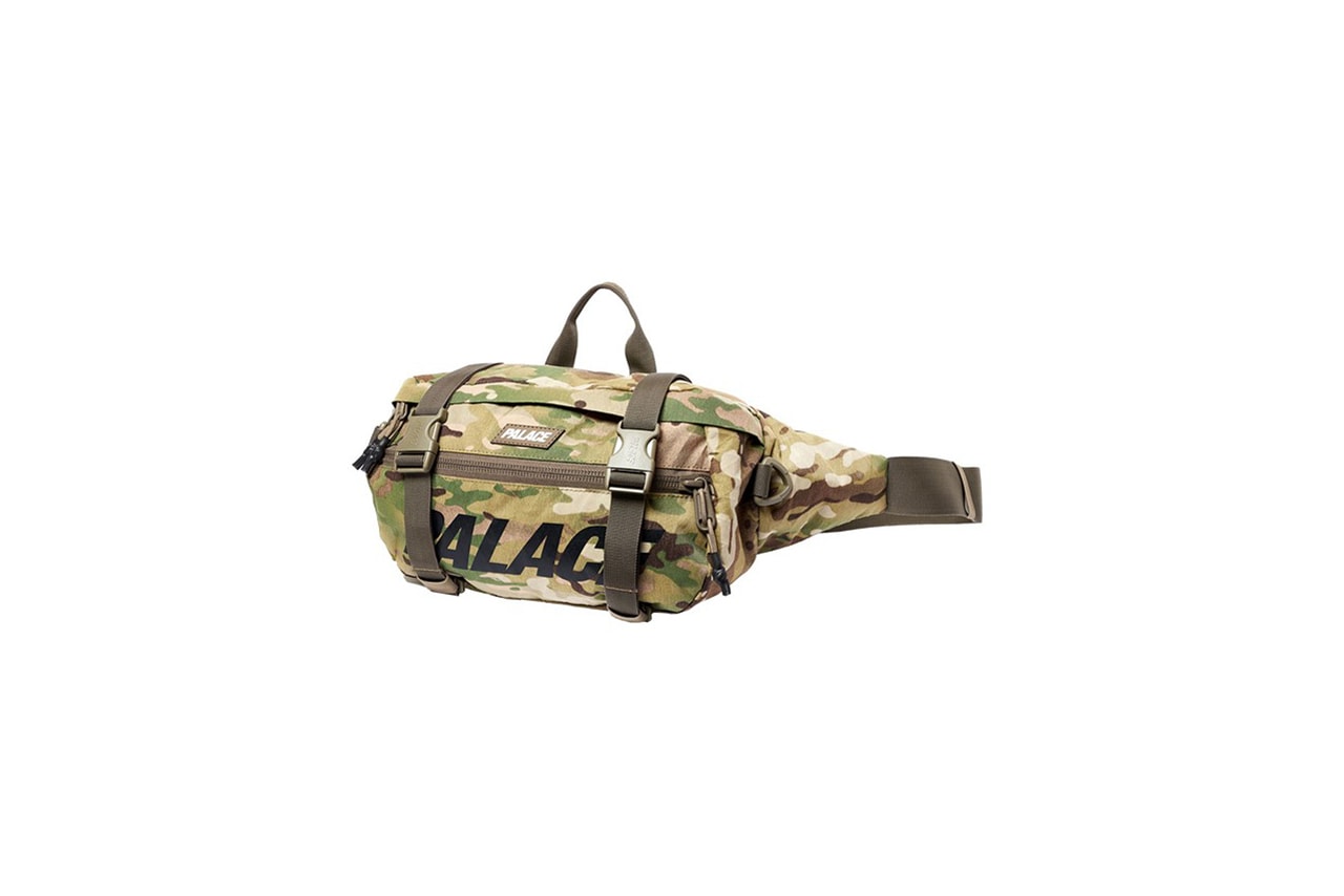 Palace Fall Winter 2019 Drop 2 Fanny Pack Camouflage Green Tan