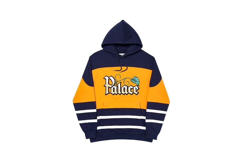 Palace Fall Winter 2019 August Drop 3 Hoodie Blue Yellow