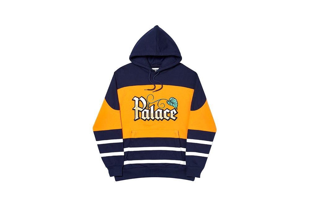 Palace Fall Winter 2019 August Drop 3 Hoodie Blue Yellow