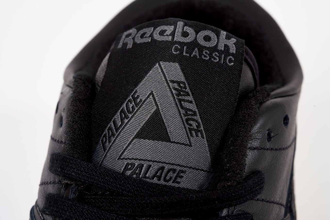 palace x reebok classic black