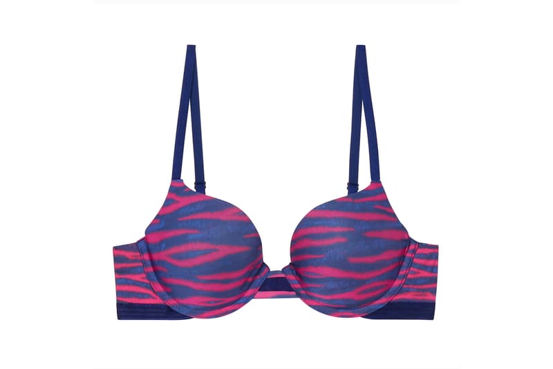 Savage X Fenty T-Shirt Bra Leopard Pink Purple
