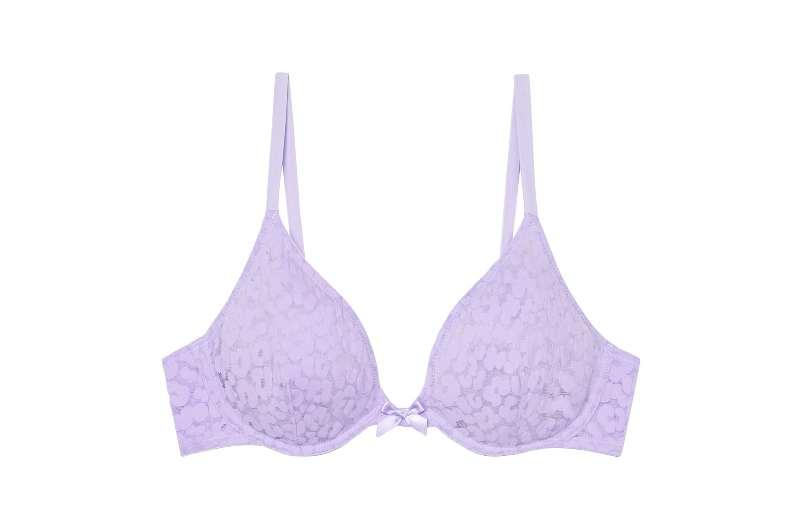Savage X Fenty All Over Logo Bralette Triangle In Lavender Print