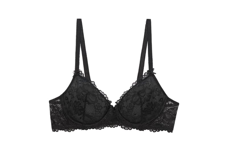 Savage X Fenty Floral Lace Bralette Black