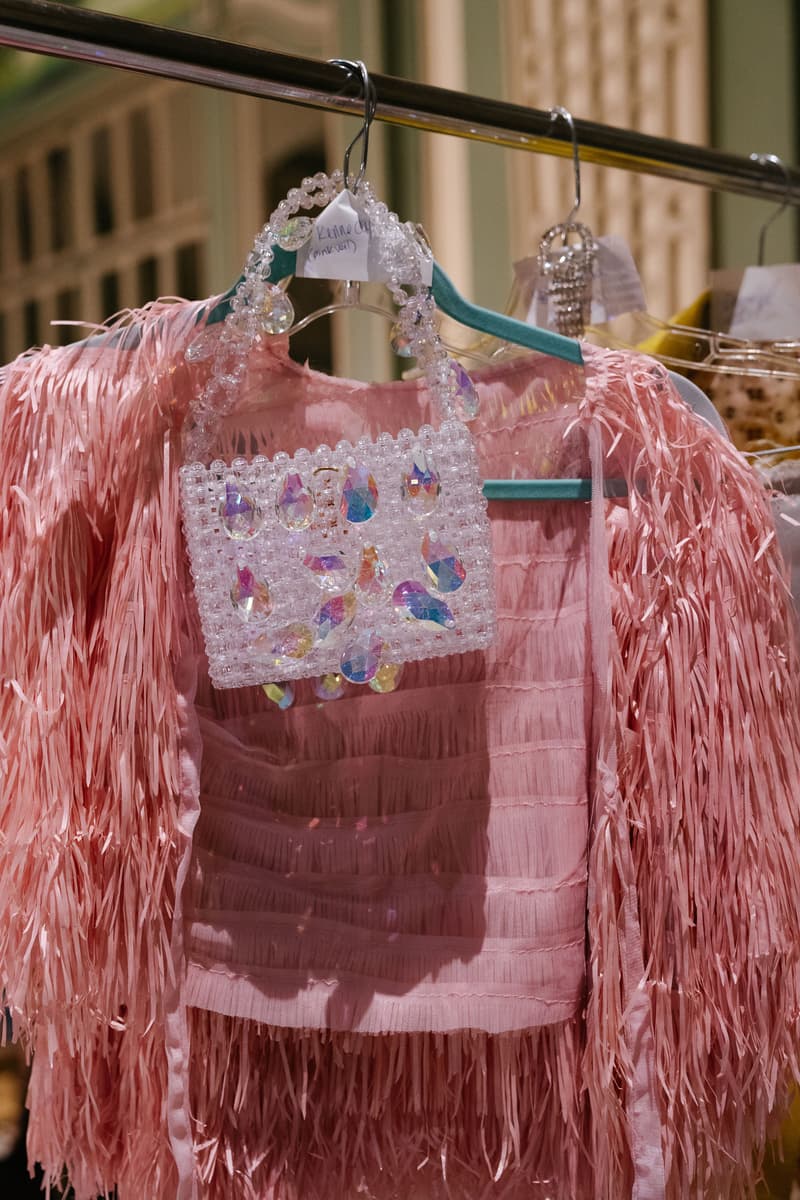 Slashed By Tia Spring Summer 2020 Presentation Jacket Pink Bag White