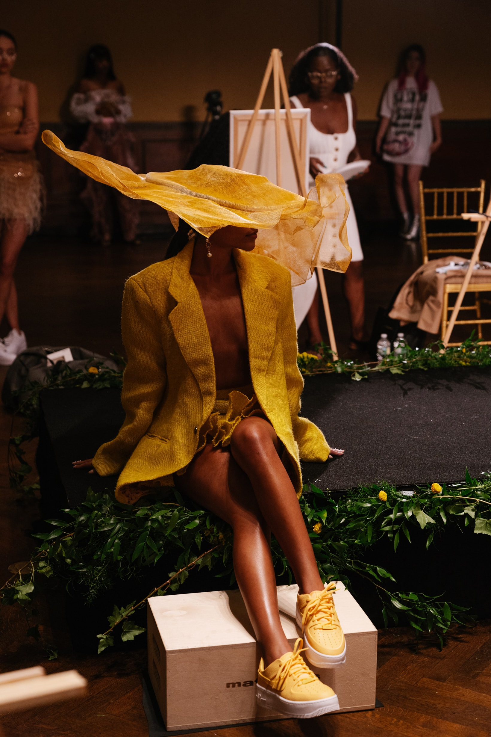Slashed By Tia Spring Summer 2020 Presentation Blazer Skirt Yellow