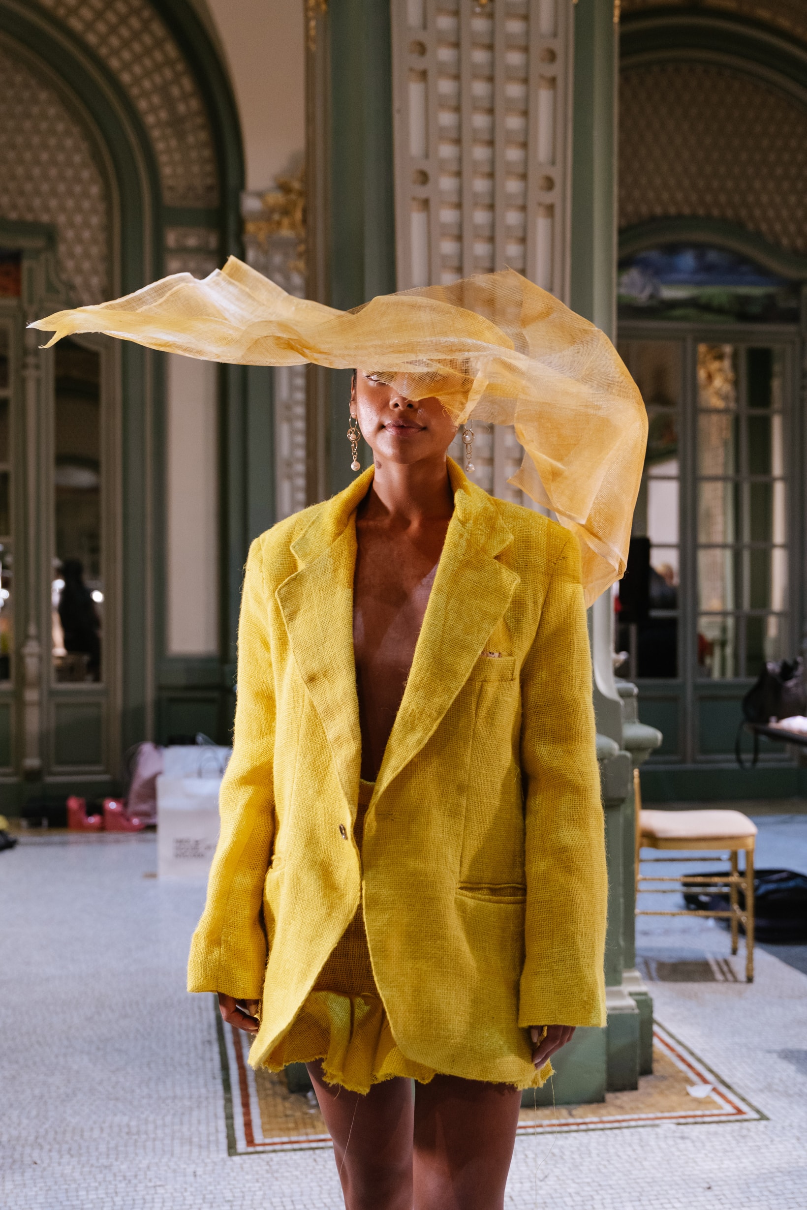 Slashed By Tia Spring Summer 2020 Presentation Jacket Skirt Yellow