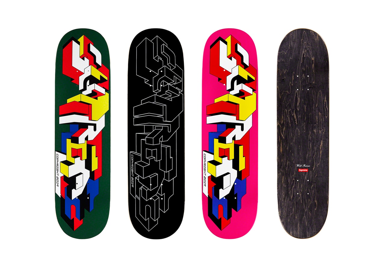 Supreme Fall/Winter 2019 Accessories Collection Box Logo Hats Motorbike Ping Pong Racket Fashion Statements Lighter Bags Chair