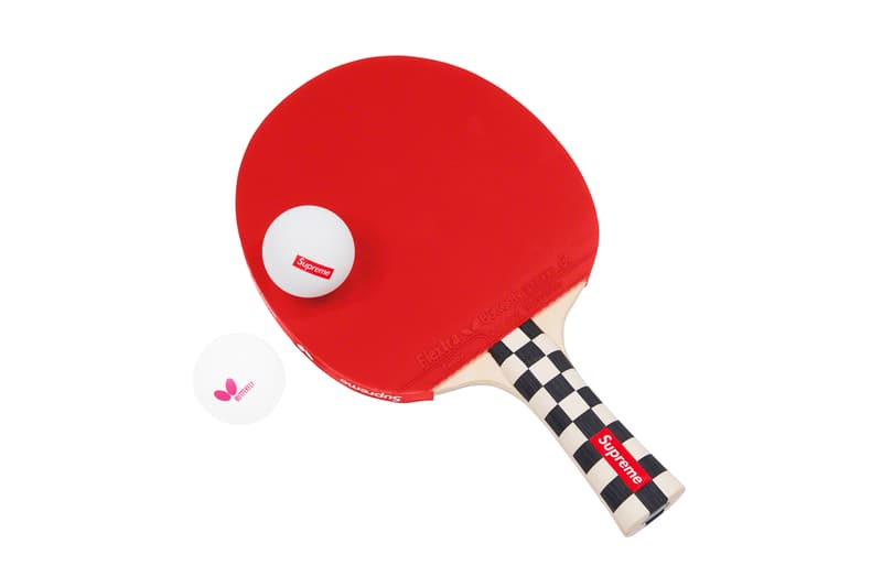 Supreme Fall/Winter 2019 Accessories Collection Box Logo Hats Motorbike Ping Pong Racket Fashion Statements Lighter Bags Chair 