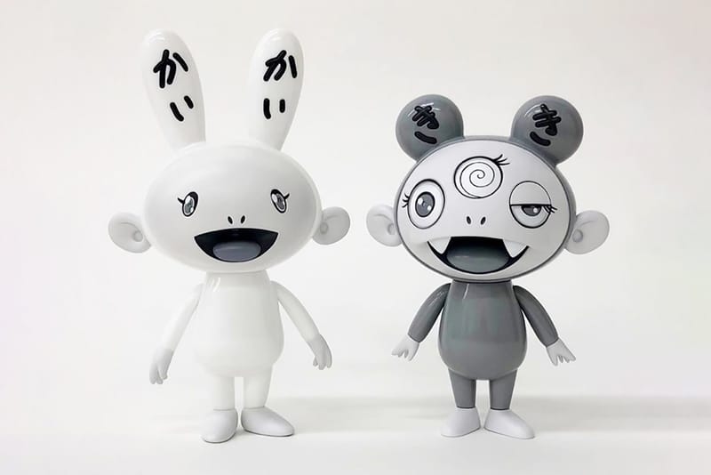 Takashi Murakami Teases New Black & White Signature 'Kaikai' & 'Kiki' Figures