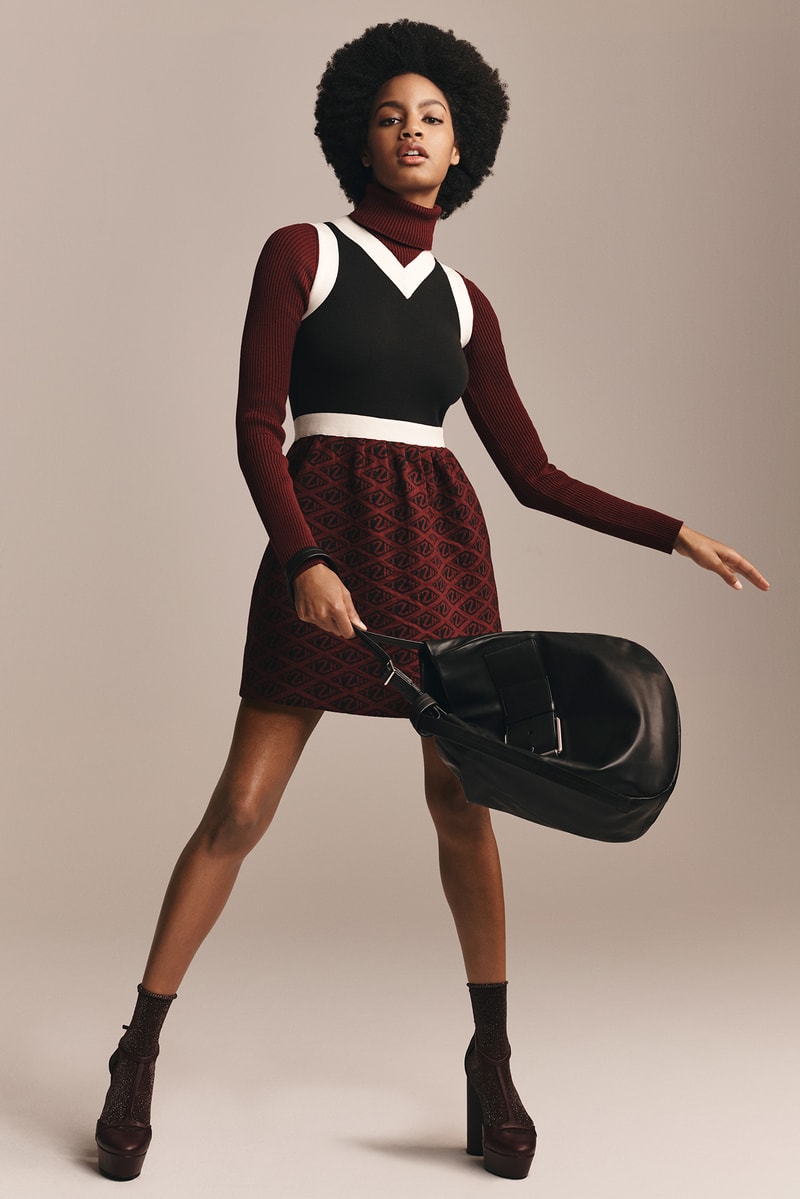 TommyXZendaya Fall Winter 2019 Collection Lookbook Dress Maroon Top Black