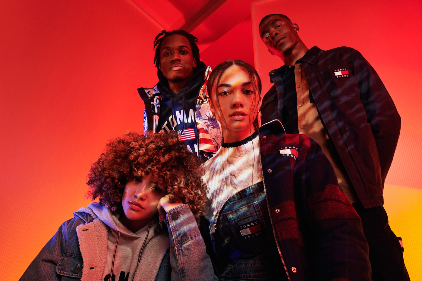 tommy jeans hilfiger fall 2019 lookbook music iv jay glowie saba sunni colon apparel streetwear jackets outerwear
