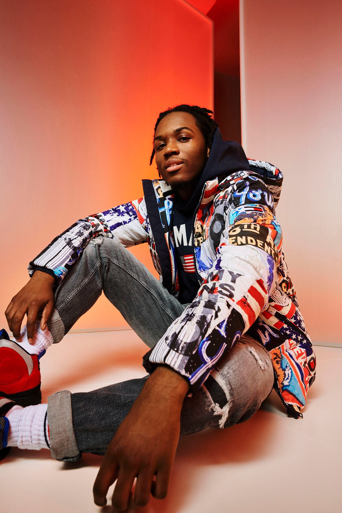 tommy jeans hilfiger fall 2019 lookbook music iv jay glowie saba sunni colon apparel streetwear jackets outerwear