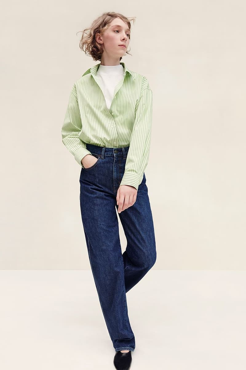 Uniqlo U Fall Winter 2019 Lookbook Shirt Green Pants Blue