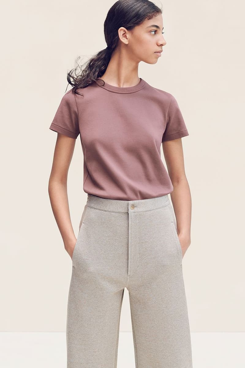 Uniqlo U Fall Winter 2019 Lookbook Shirt Purple Pants Tan