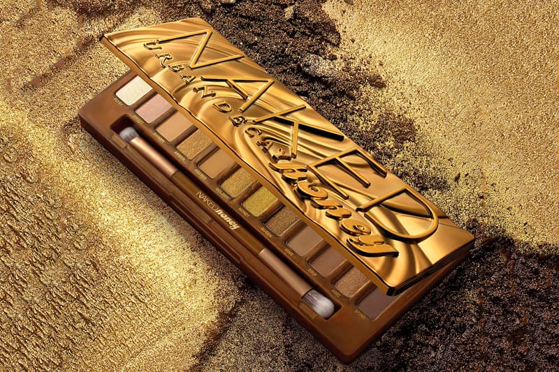 urban decay naked honey eyeshadow palette makeup gold brown nude shades matte shimmery glitter