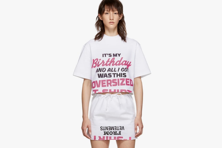 Vetements Drops "Happy Birthday"-Themed Dress Set