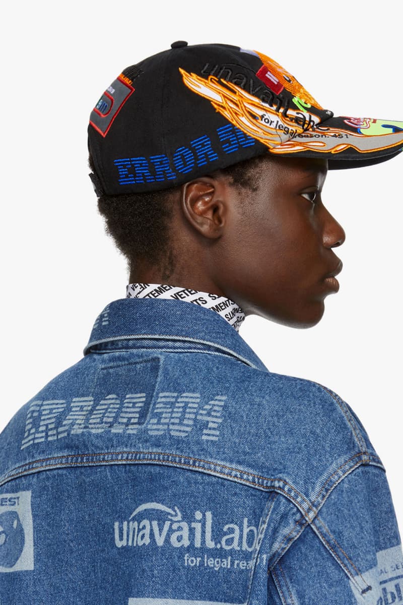 vetements surprise drop release ssense denim jacket bodysuit hoodies teddy bear bag pink demna gvasalia