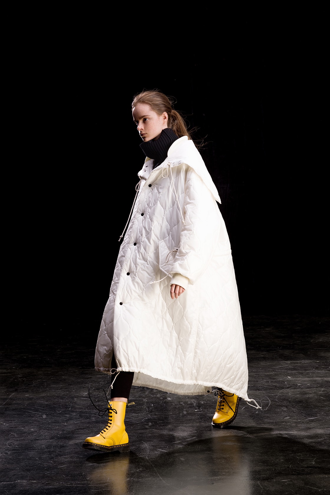 yohji yamamoto y's ys fall winter 2019 lookbook white coat