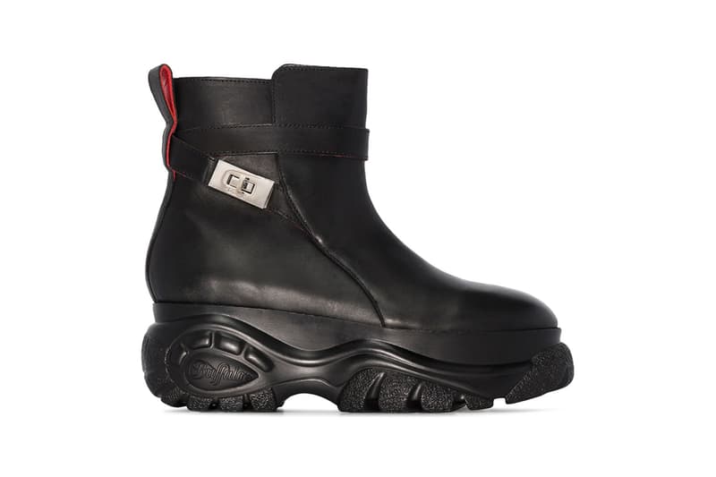 032c buffalo london collaboration ankle boots leather chunky jodhpur