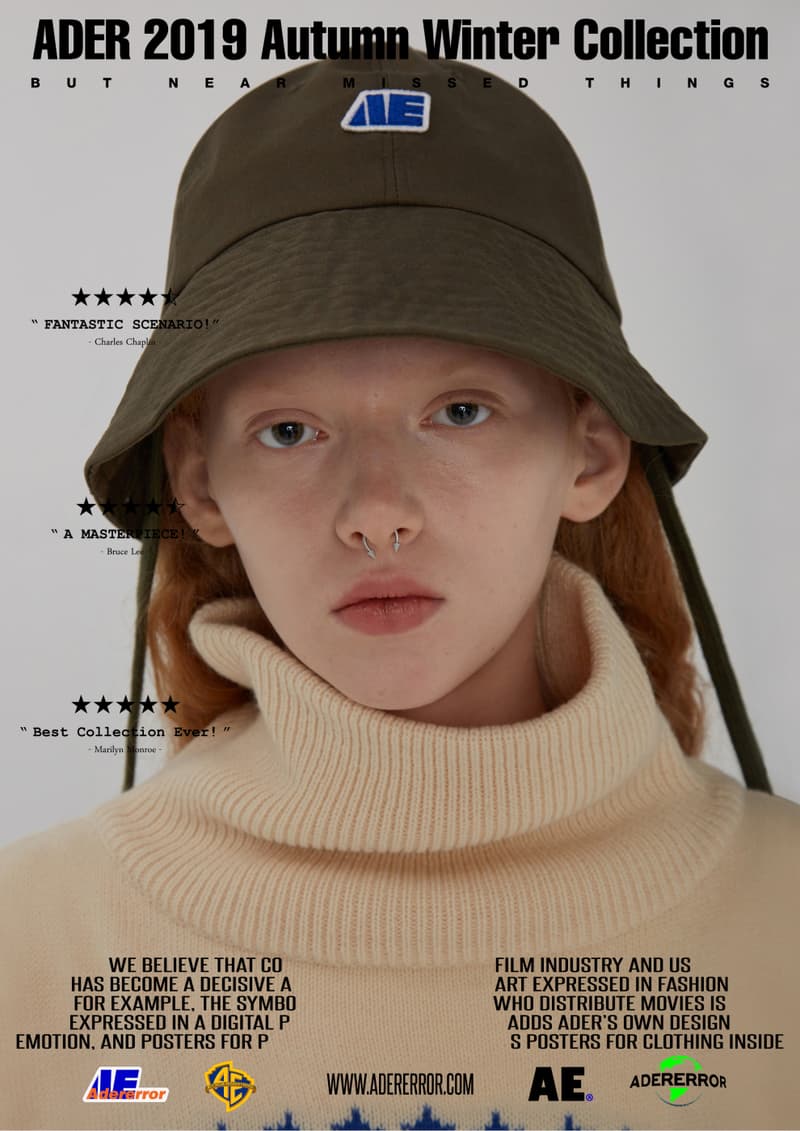 ader error fall winter collection film in fashion outerwear puffer coats jackets sweaters korean streetwear brand