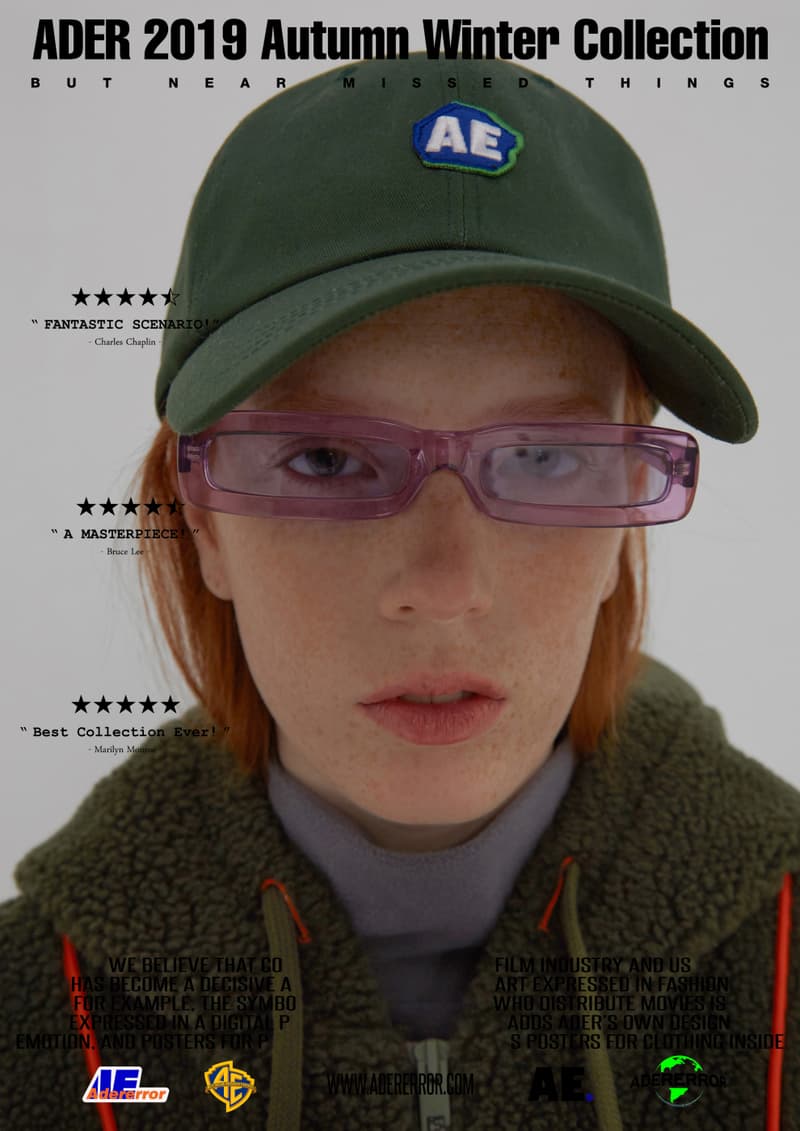 ader error fall winter collection film in fashion outerwear puffer coats jackets sweaters korean streetwear brand