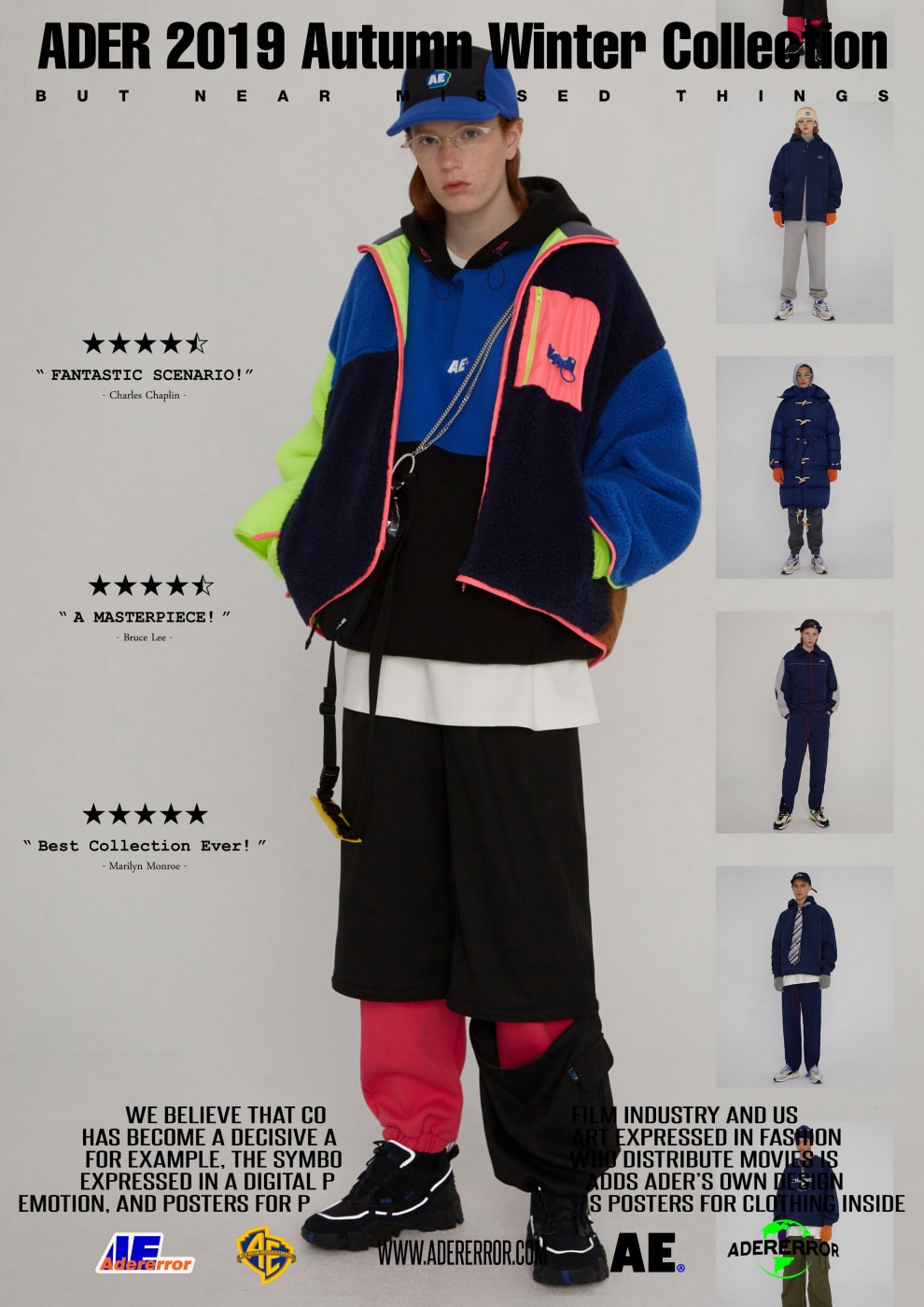ader error fall winter collection film in fashion outerwear puffer coats jackets sweaters korean streetwear brand