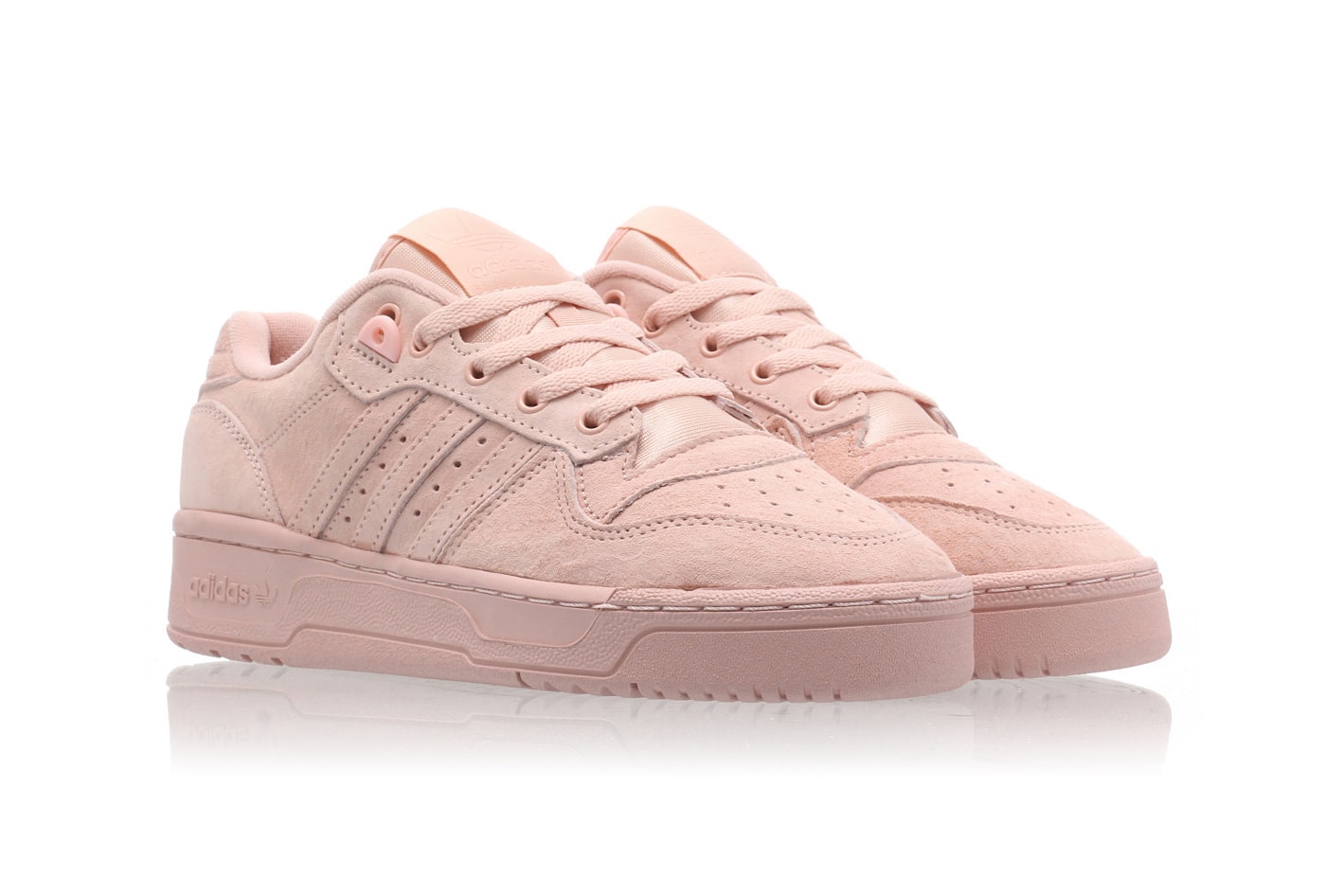 adidas Originals Rivalry Low Coral Vapour Pink Sneakers Trainers Women's 