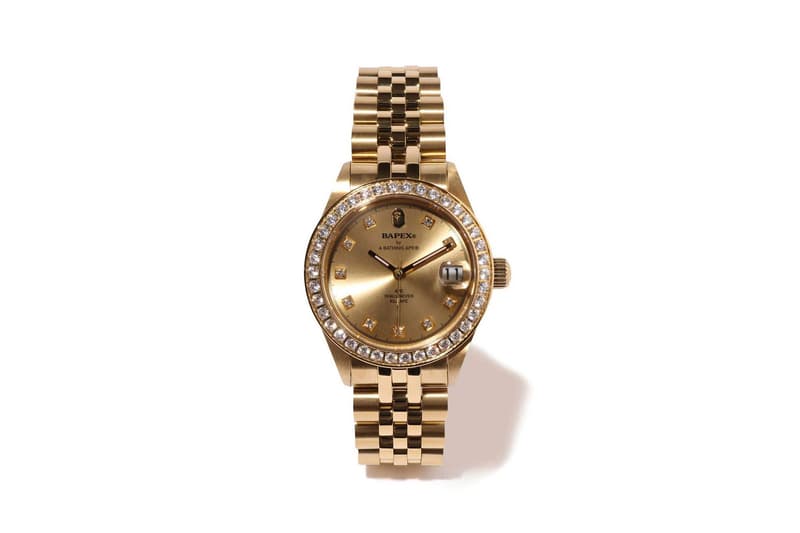 bape a bathing ape type 1 bapex gold rolex watches timepiece affordable
