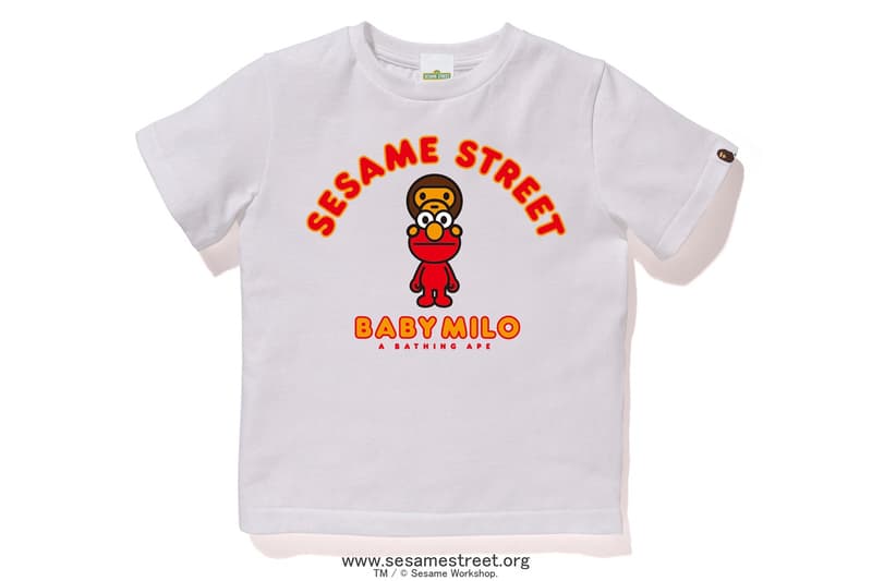 Sesame Street x BAPE Collection Collaboration Release Elmo Cookie Monster Baby Milo Bert Ernie