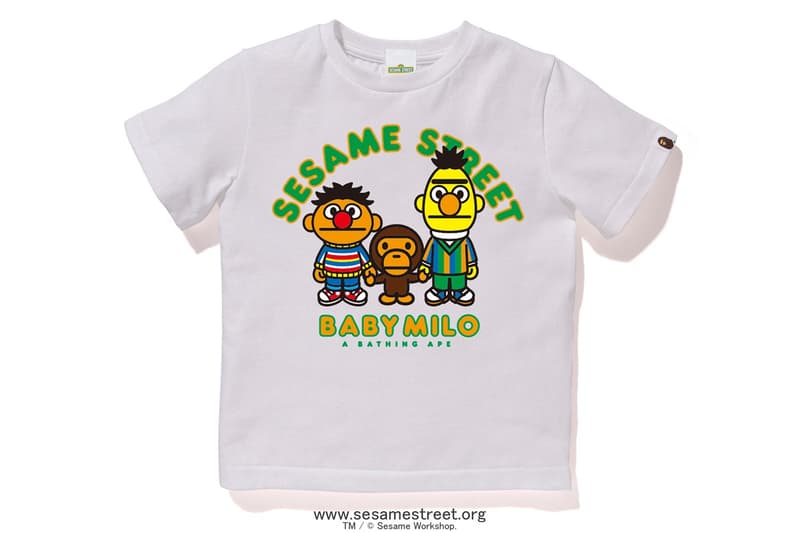 Sesame Street x BAPE Collection Collaboration Release Elmo Cookie Monster Baby Milo Bert Ernie