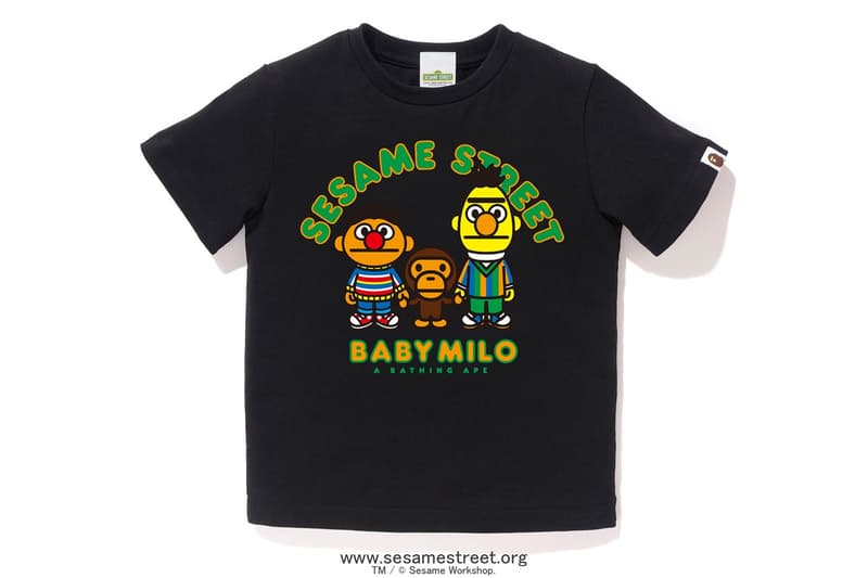 Sesame Street x BAPE Collection Collaboration Release Elmo Cookie Monster Baby Milo Bert Ernie