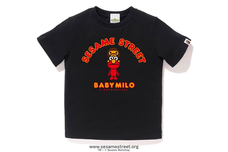 Sesame Street x BAPE Collection Collaboration Release Elmo Cookie Monster Baby Milo Bert Ernie