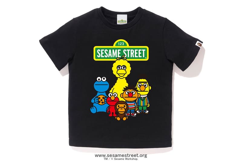 Sesame Street x BAPE Collection Collaboration Release Elmo Cookie Monster Baby Milo Bert Ernie