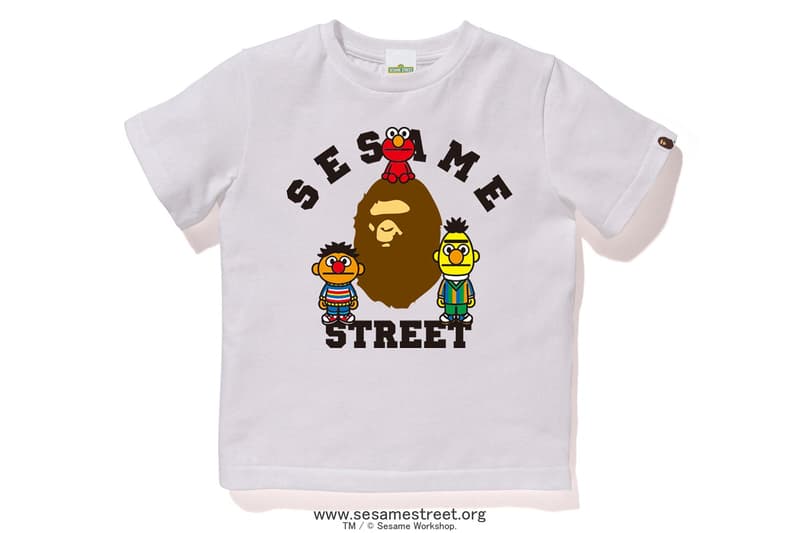 Sesame Street x BAPE Collection Collaboration Release Elmo Cookie Monster Baby Milo Bert Ernie
