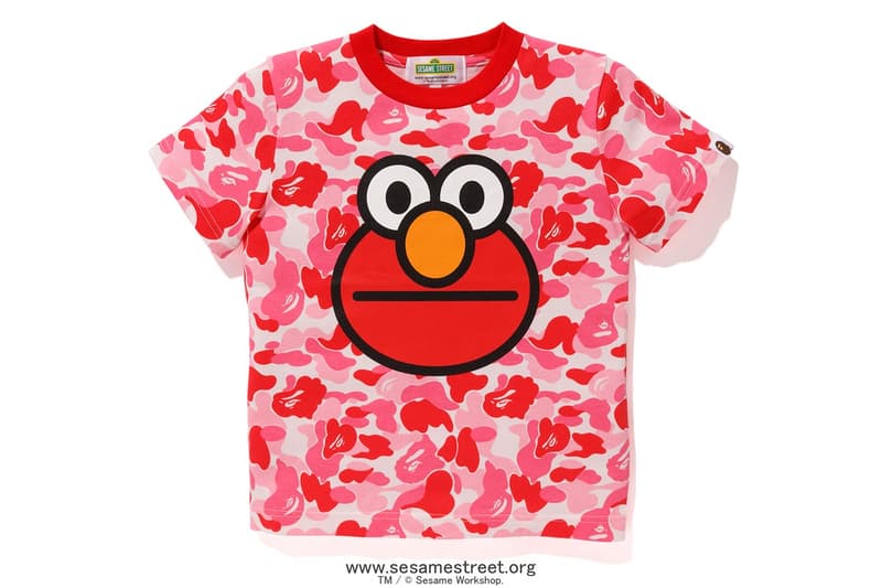 Sesame Street x BAPE Collection Collaboration Release Elmo Cookie Monster Baby Milo Bert Ernie