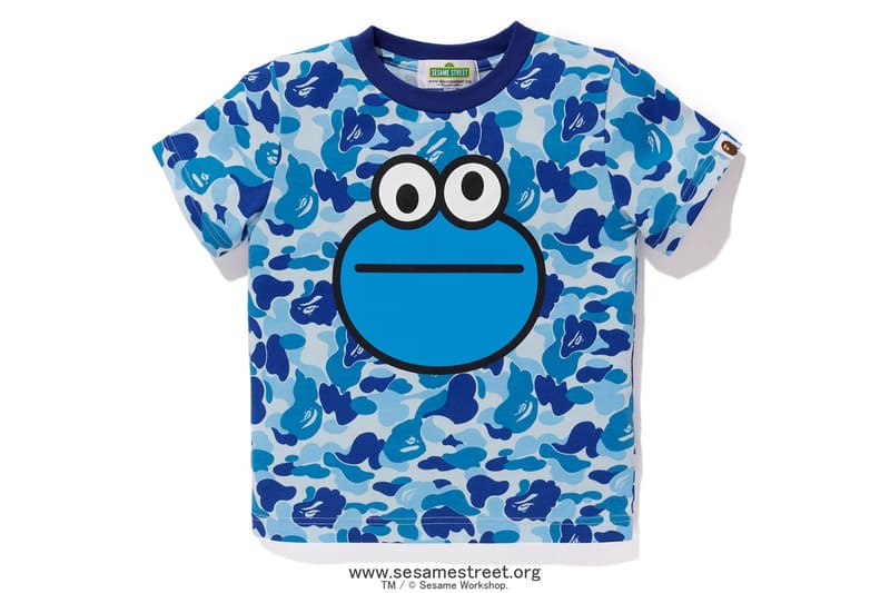 Sesame Street x BAPE Collection Collaboration Release Elmo Cookie Monster Baby Milo Bert Ernie