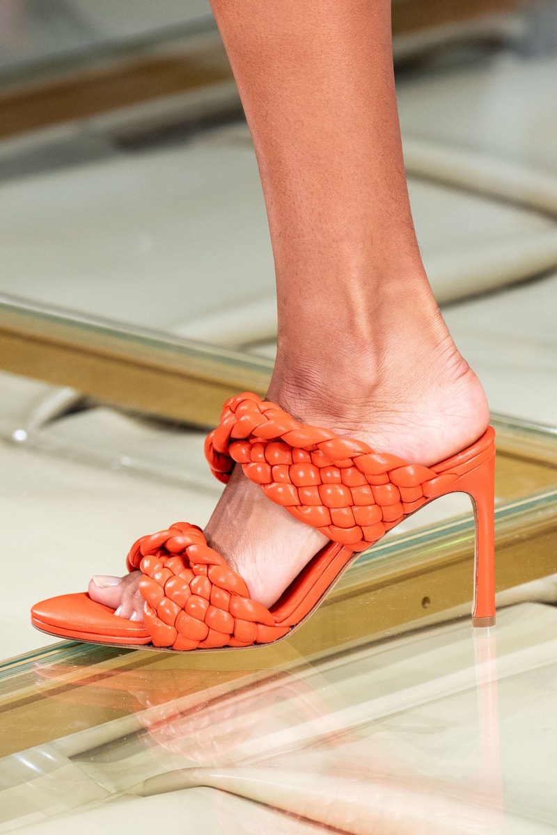 best bags shoes footwear bottega veneta milan fashion week mfw spring summer 2020 show clutches heels leather