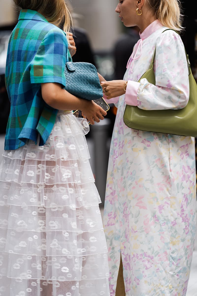 street style dresses bags