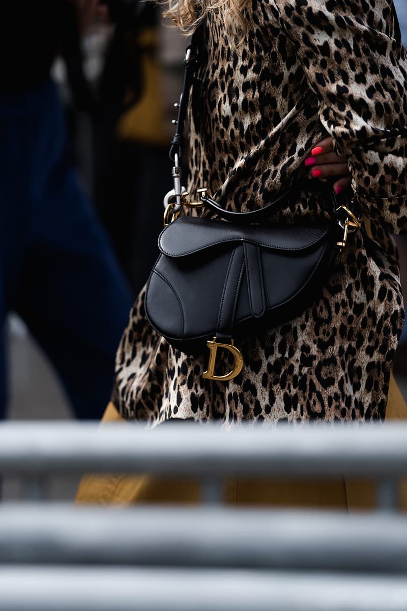 dior saddle bag black