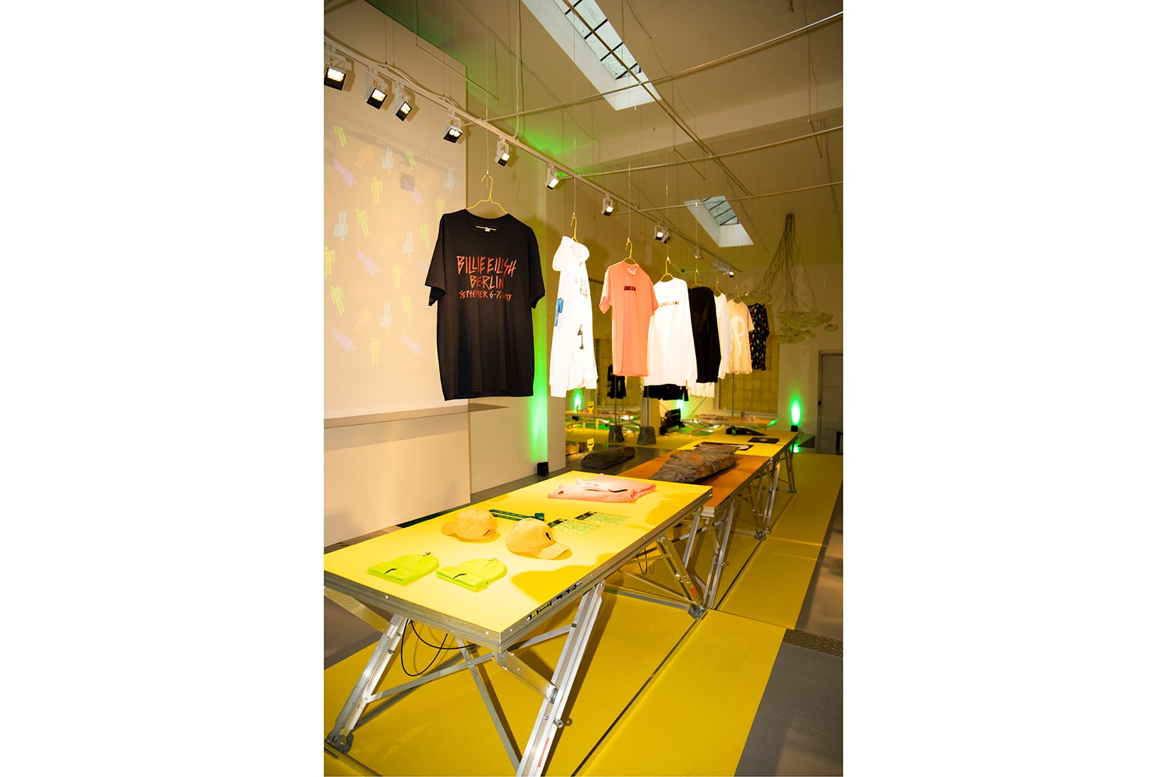 billie eilish mcm pop up store 1976 berlin flagship collaboration blohsh merch hoodies shirts