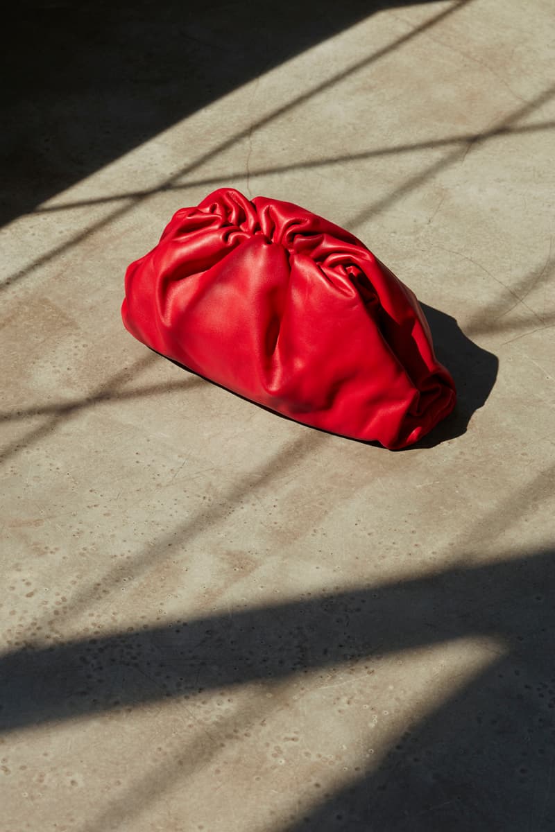 Bottega Veneta x mytheresa.com Exclusive Capsule The Pouch Square Toe Sandal Heel Red Design Release