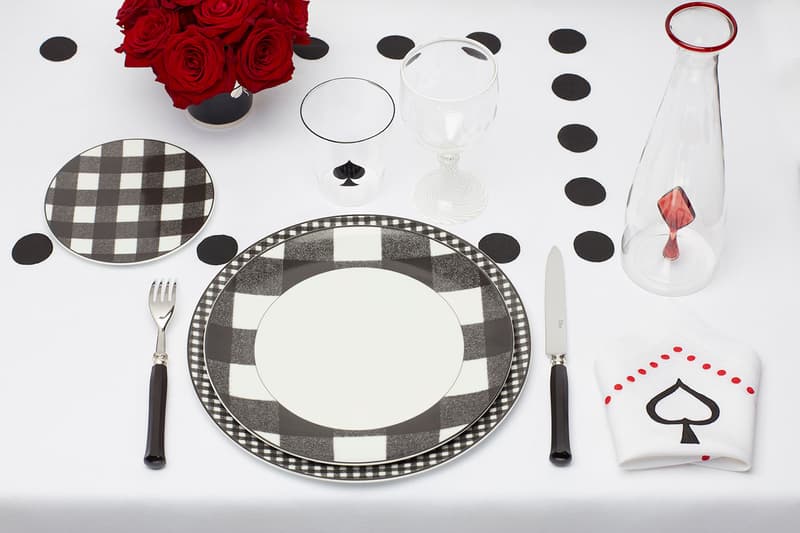 dior maison check'n'dior homeware collection plates cups glasses maria grazia chiuri