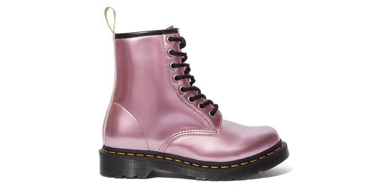 pink metallic dr martens