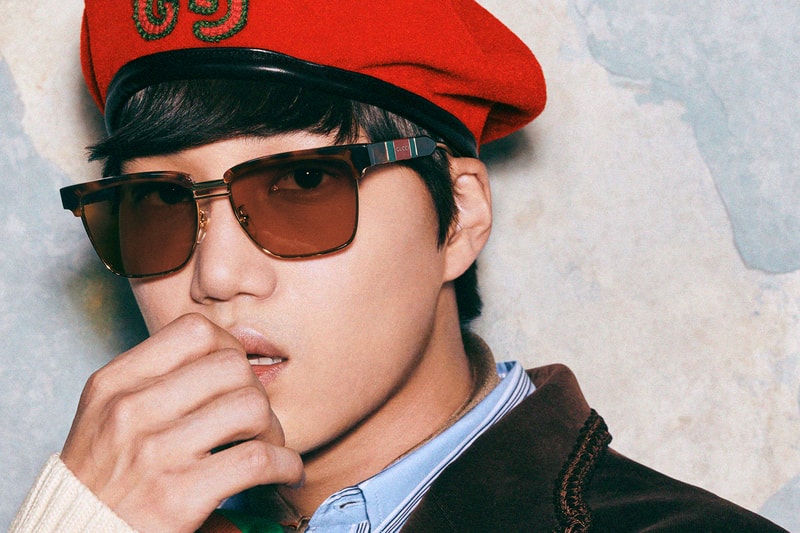 exo kai gucci global brand ambassador eyewear fall winter campaign sunglasses eyeglasses glasses alessandro michele