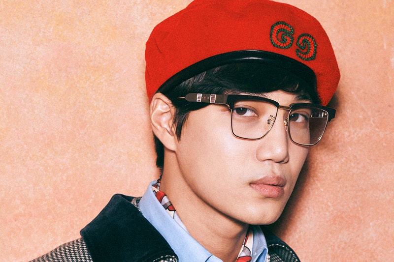 exo kai gucci global brand ambassador eyewear fall winter campaign sunglasses eyeglasses glasses alessandro michele