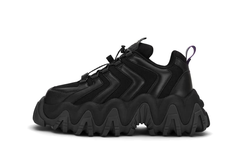 Eytys Halo Chunky Sneaker Platform Release Grey Black White Suede Nubuck Statement Shoe Trainer